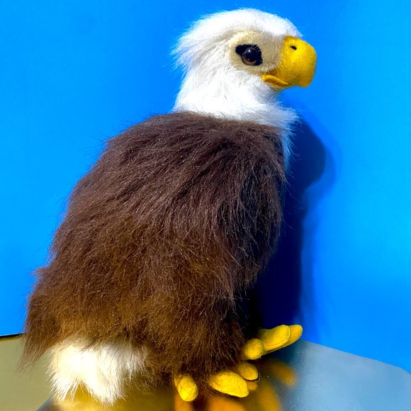 AMERICAN BALD EAGLE HARLEY FLUFFY WILDLIFE SERIES PLUSH VTG 90’s NANCO - Picture 4 of 13